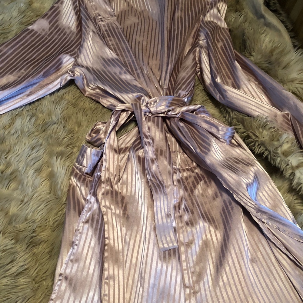 Pink kimono with pants set